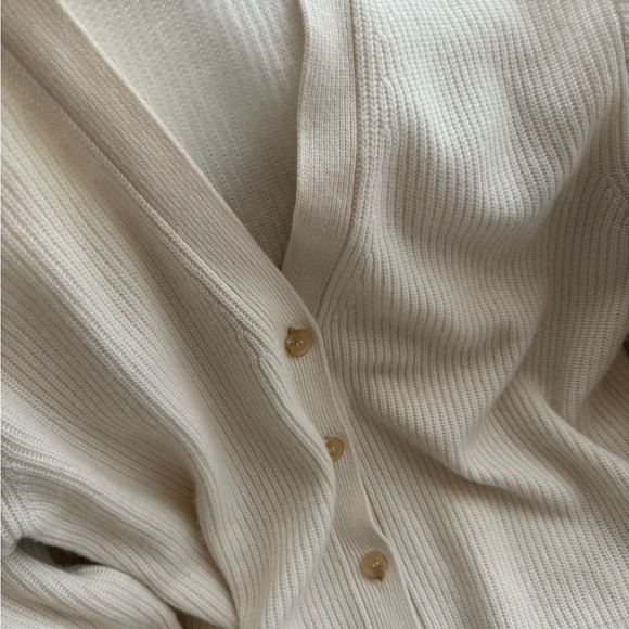 JENNI KAYNE Ivory Cashmere Cocoon Cardigan Size Small - Picture 6 of 7